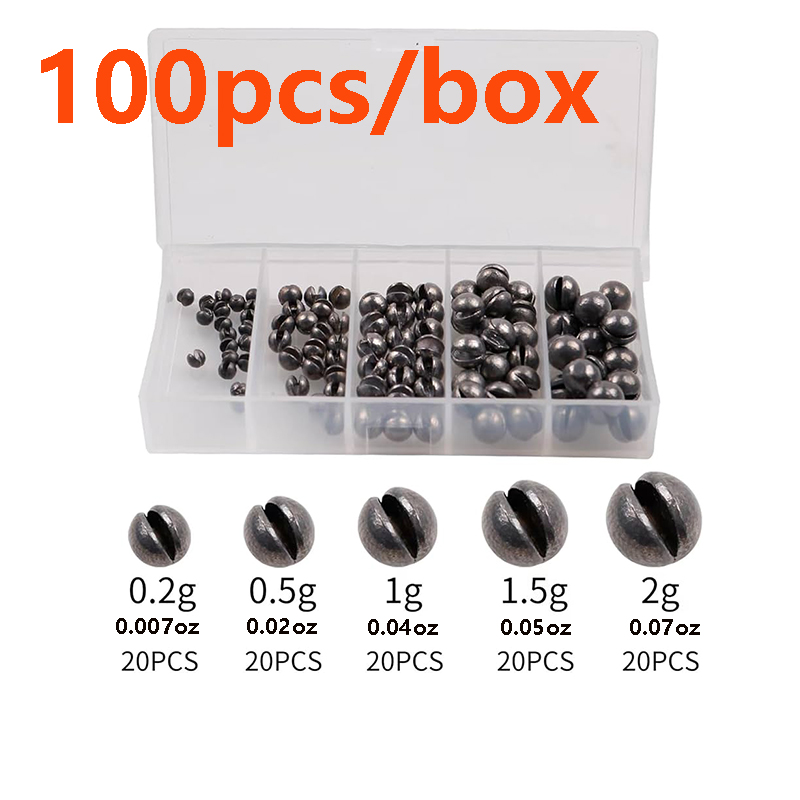 100Pcs/Box Single-Opening Lead - Fishing Line Box ulasan dan harga